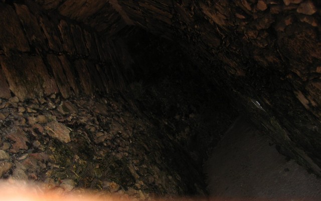 A peak inside one of the temples.