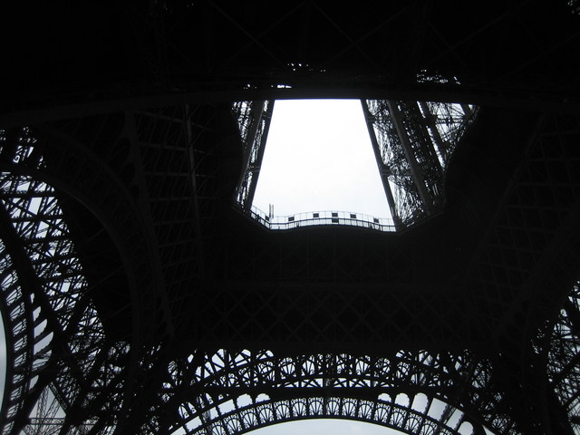 Underneath the tower