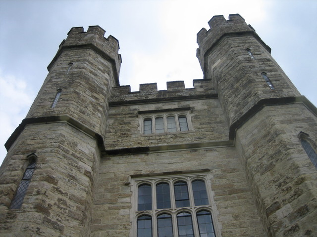 Close-up of the castle