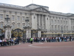 Waiting for the changing of the guards outside Buckingham Palace