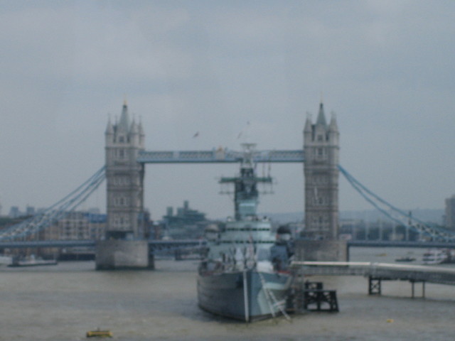 View of Tower Bridge on the River Thames