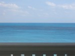 View from our hotel room balcony.