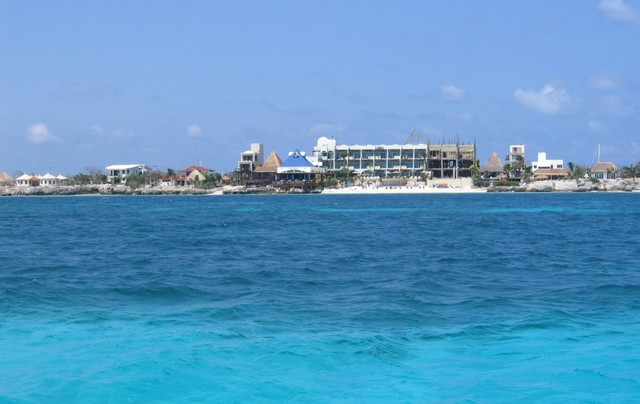 Towards the downtown area. You can still see some damage from Hurricane Wilma.
