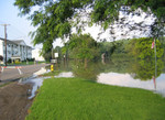 Water actually crossed the road